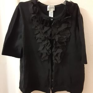 Black Ruffle Sweater 🖤